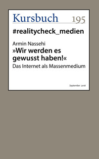 "Wir werden es gewusst haben!" - Armin Nassehi - ebook