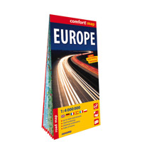 Europa laminowana mapa samochodowa 1:4 000 000 - zbiorowa praca - książka