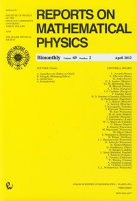 Reports on Mathematical Physics 69/2 Kraj -  - książka