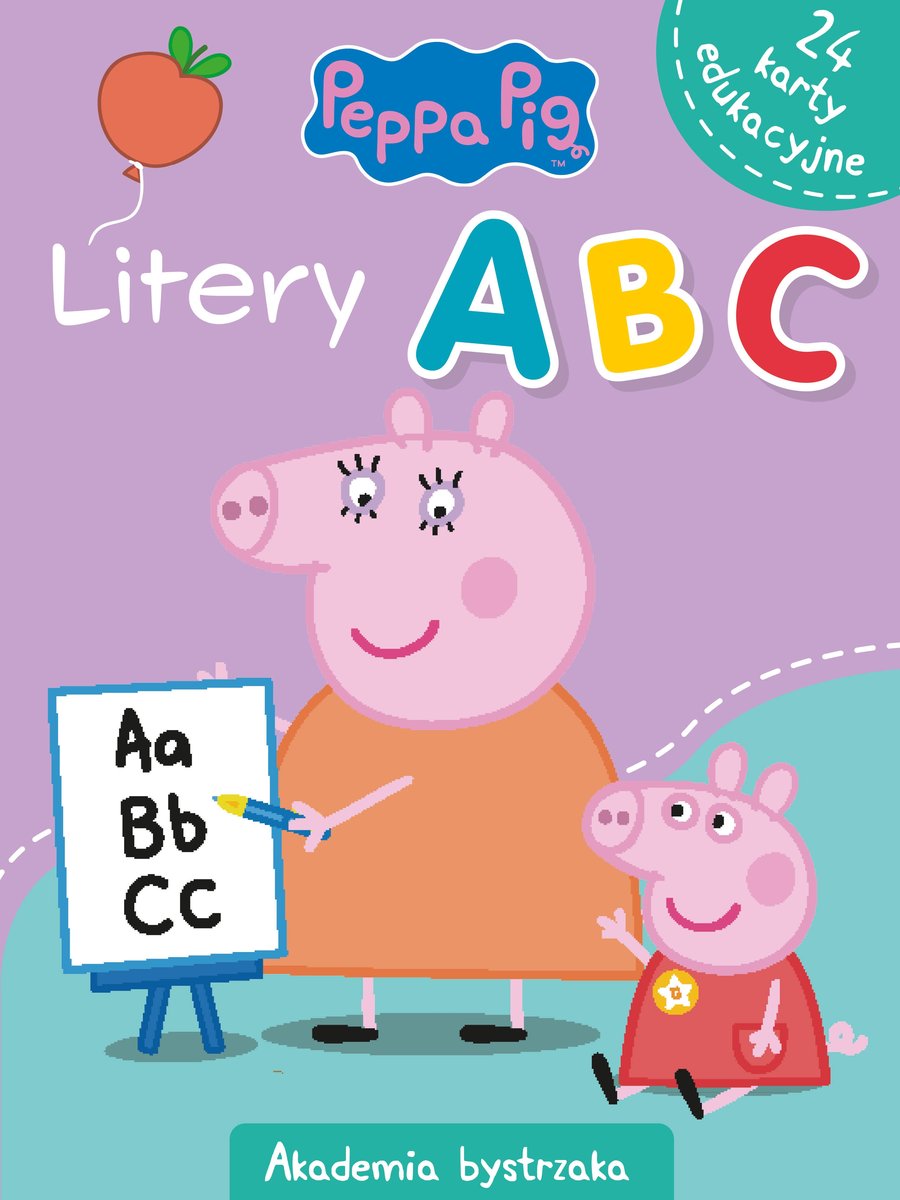 Świnka Peppa. Akademia Bystrzaka. Litery A, B, C - Monika Kiersnowska - książka