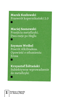 Cztery eseje metafizyczne - Marek Kozłowski, Maciej Sosnowski, Szymon Wróbel, Krzysztof Żółtański - książka