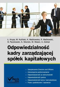 Odpowiedzialność kadry zarządzającej - Michał Kuliński - książka