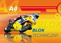 Blok techniczny biały A4, 10 arkuszy -  - książka