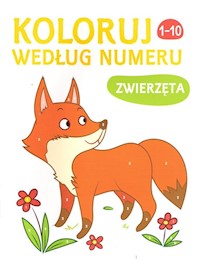 Koloruj według numeru Zwierzęta -  - książka