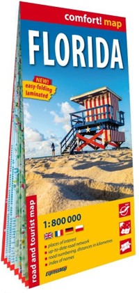 Florida road and tourist map 1:800 000 laminat - zbiorowa praca - książka