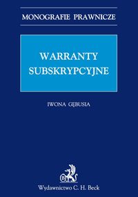 Warranty subskrypcyjne - Iwona Gębusia - książka