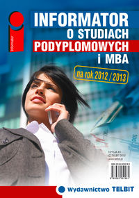 Informator o studiach podyplomowych i MBA 2012/2013 - zbiorowa praca - książka