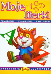 Moje literki z naklejkami -  - książka