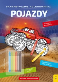 Fantastyczne kolorowanki z kredkami Pojazdy -  - książka