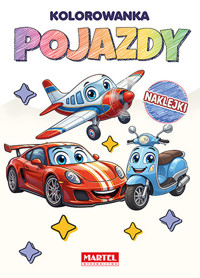 Tęczowa kolorowanka Pojazdy z naklejkami - Maciej Ratajczyk - książka