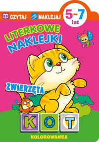 Czytaj Naklejaj. Literkowe naklejki. Zwierzęta 5-7 lat - zbiorowa praca - książka