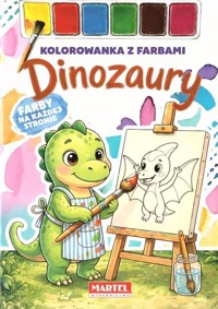 Kolorowanka z farbami Dinozaury - zbiorowa praca - książka