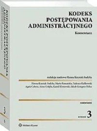 Kodeks postępowania administracyjnego Komentarz -  - książka