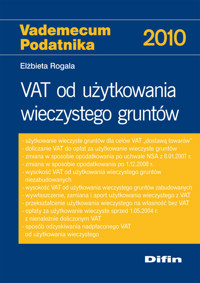 VAT od użytkowania wieczystego gruntów - Rogala Elżbieta - książka
