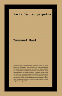 Hacia la paz perpetua - Kant Immanuel - ebook