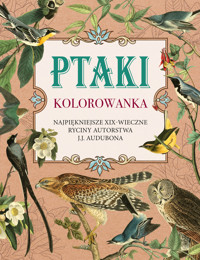 Ptaki. Kolorowanka antystresowa. Najpiękniejsze XIX-wieczne ryciny autorstwa J.J. Audubona - zbiorowa praca - książka