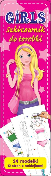 Girls Szkicownik do torebki różowy -  - książka