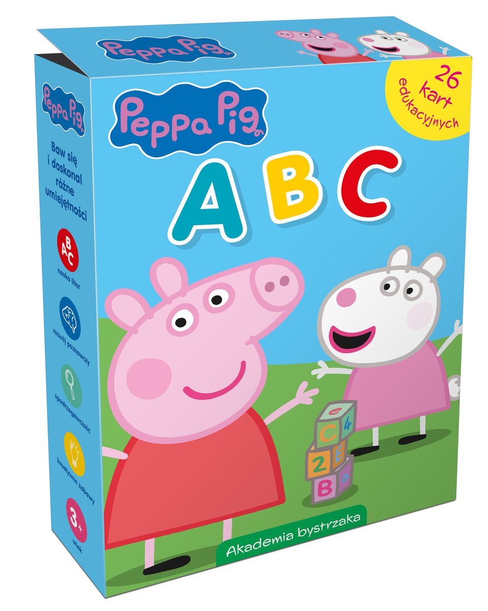 Świnka Peppa. ABC. Karty edukacyjne w pudełku - Monika Kiersnowska - książka