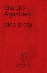 Idea prozy - Giorgio Agamben - książka