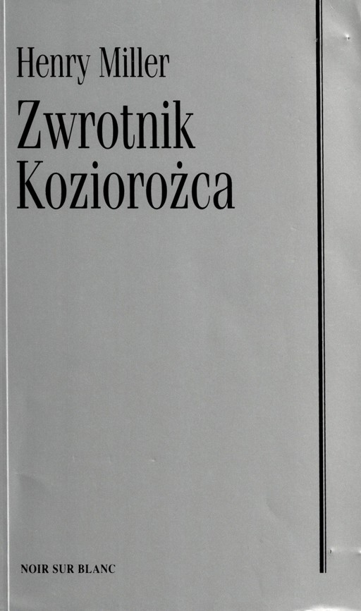 Okładka książki Zwrotnik Koziorożca