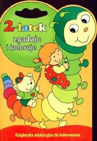 2 latek zgaduje i koloruje -  - książka