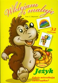 Jeżyk Wklejam i maluję -  - książka