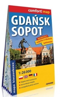 Comfort! map Gdańsk Sopot 1:26 000 plan mini 2023 - zbiorowa praca - książka