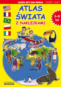 Atlas świata z naklejkami - Beata Guzowska - książka