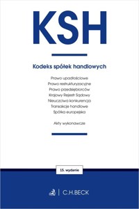 KSH. Kodeks spółek handlowych oraz ustawy towarzyszące -  - książka
