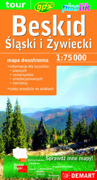 Beskid Śląski i Żywiecki. Mapa turystyczna Plastik w skali 1:75 000 -  - książka