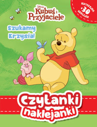 Czytanki naklejanki. Szukamy Krzysia! Disney Kubuś i Przyjaciele -  - książka