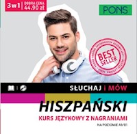 Słuchaj i mów Hiszpański Kurs językowy z nagraniami Pakiet 3w1 -  - książka