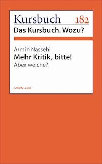 Mehr Kritik, bitte! - Armin Nassehi - ebook