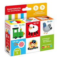 CzuCzu Kontrasty na sznureczku Książeczka do pokazywania dla dzieci 6-9 mies.+ -  - książka