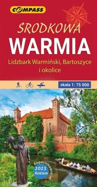 Mapa turystyczna - Środkowa Warmia 1:75 000 - zbiorowa praca - książka