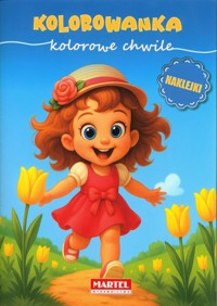 Kolorowanka z naklejkami Kolorowe chwile -  - książka