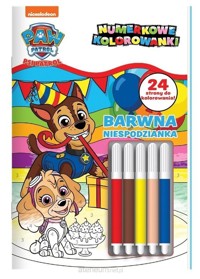 Psi Patrol Numerkowe kolorowanki 5 Barwna niespodzianka -  - książka