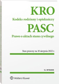 Kodeks rodzinny i opiekuńczy. Prawo o aktach stanu cywilnego -  - książka
