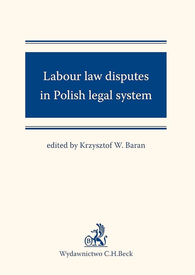 Okładka:Labour law disputes in Polish legal system 