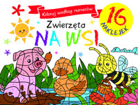 Koloruj według numerów. Zwierzęta na wsi - zbiorowa praca - książka