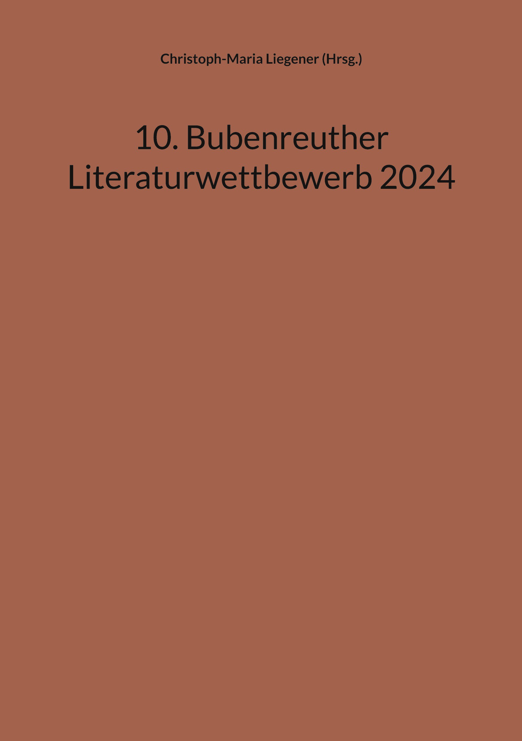 10. Bubenreuther Literaturwettbewerb 2024
