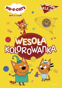 Kot-o-ciaki Wesoła kolorowanka z naklejkami -  - książka