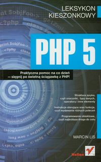 PHP 5 Leksykon kieszonkowy - Lis Marcin - książka