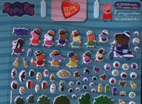 Peppa Pig. Kocham naklejać. Z przyjaciółmi na podwórku - null null - książka