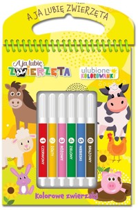 A ja lubię zwierzęta Ulubione kolorowanki 2 Kolorowe zwierzaki -  - książka