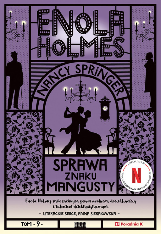 Okładka książki Enola Holmes. Sprawa znaku mangusty