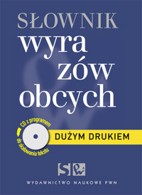 Dużym drukiem Słownik wyrazów obcych z płytą CD - Wiśniakowska Lidia - książka
