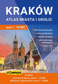 Przewodnik Kraków atlas miasta i okolic skala 1:18 000 -  - książka