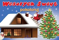 Wesołych Świąt pokoloruj -  - książka