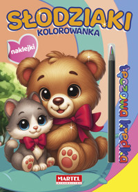 Tęczowa kredka. Słodziaki z naklejkami - Salamon Katarzyna - książka